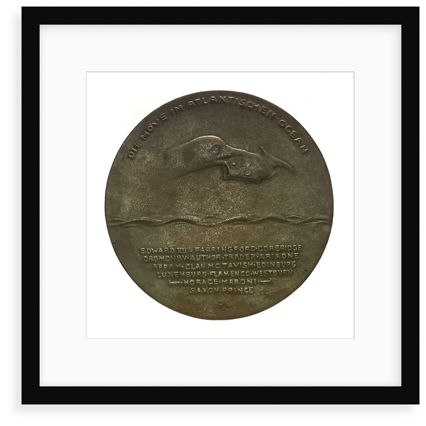 Medal commemorating the Captain of SMS 'Möwe', Graf Dohna Schlodien by F. Liebkuchler
