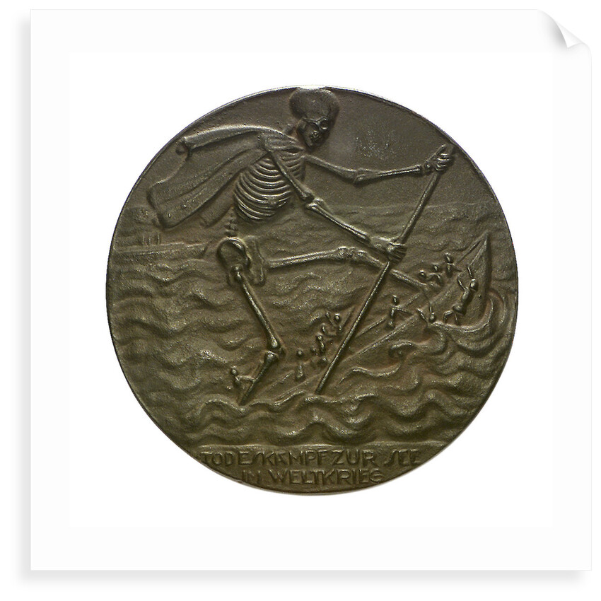 Medal commemorating the Battle of Jutland, 1916; reverse by H. Lindl