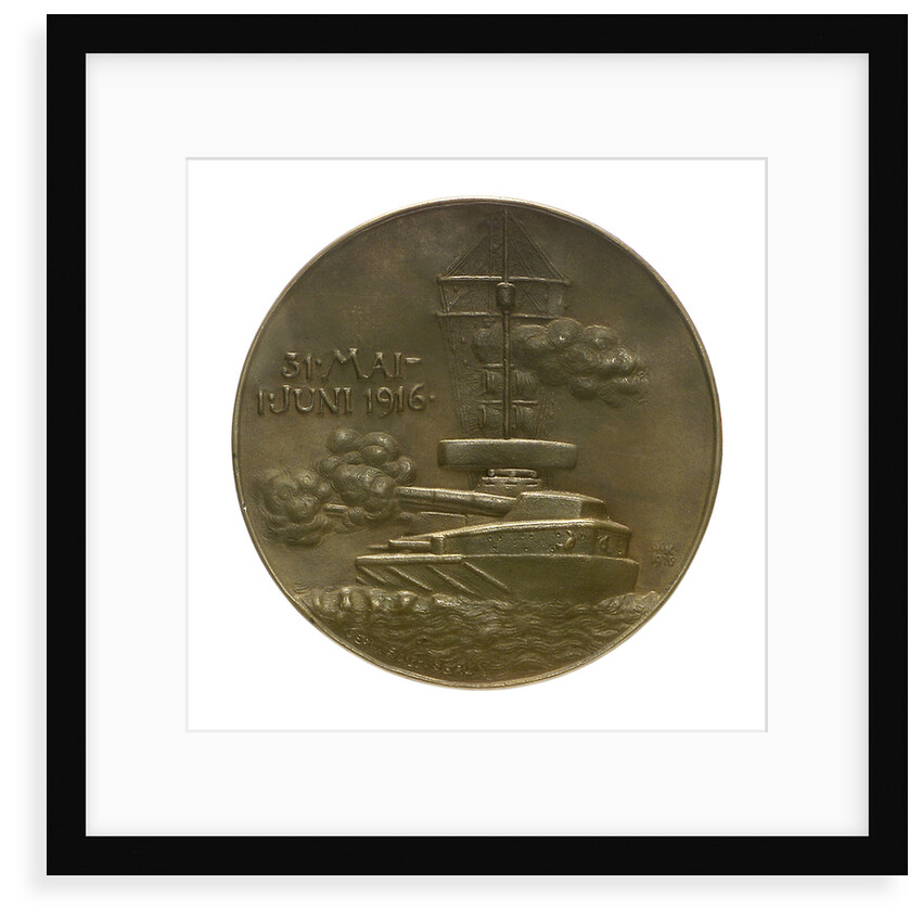 Medal commemorating Admiral Rheinhold von Scheer (1863-1928) and the Battle of Jutland, 1916; reverse by Hugo Kaufmann