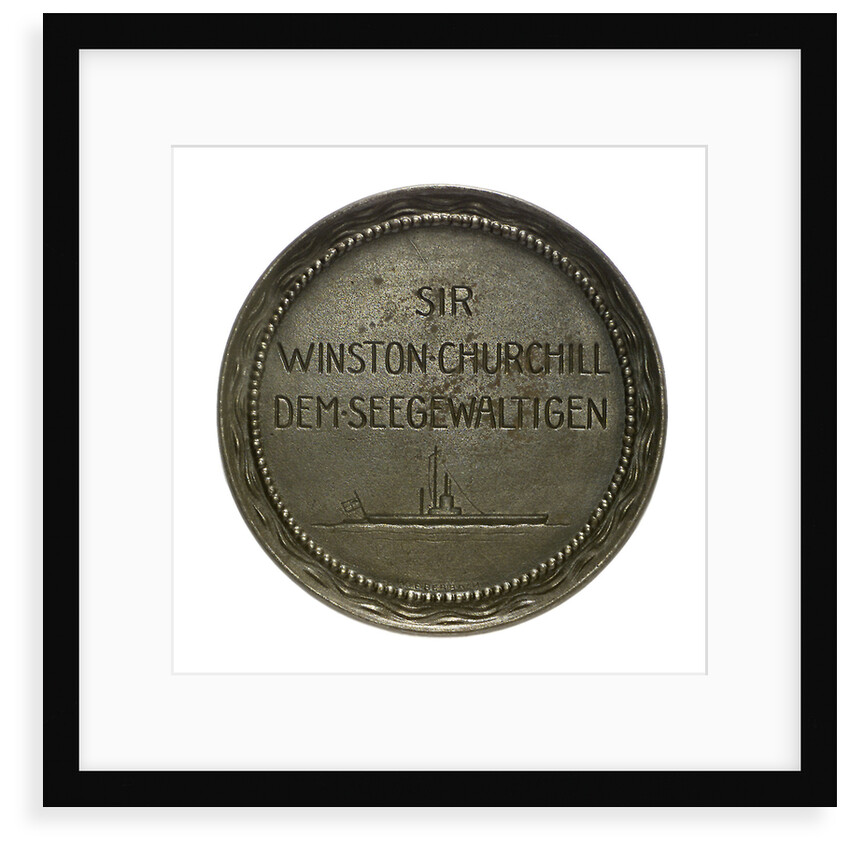 Medal commemorating Winston Churchill (1874-1965) First Lord of the Admiralty; reverse by W. Eberbach