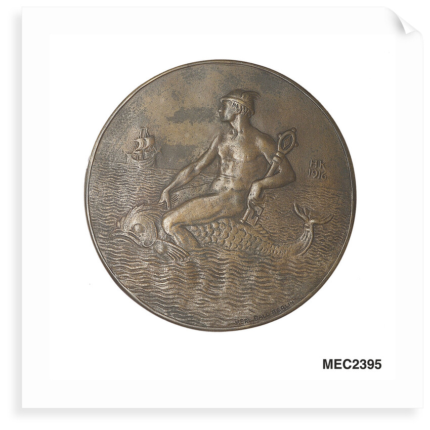 Medal commemorating Admiral John Arbuthnot Fisher (1841-1920), First Sea Lord; reverse by Hugo Kaufmann