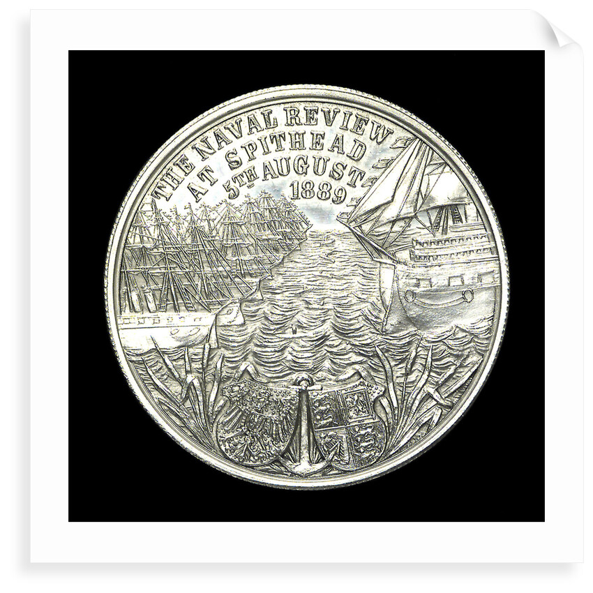 Medal commemorating the naval review at Spithead, 1889; reverse by unknown