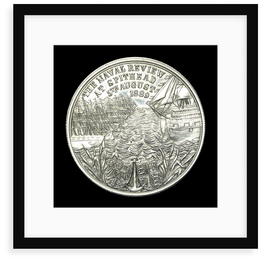 Medal commemorating the naval review at Spithead, 1889; reverse by unknown