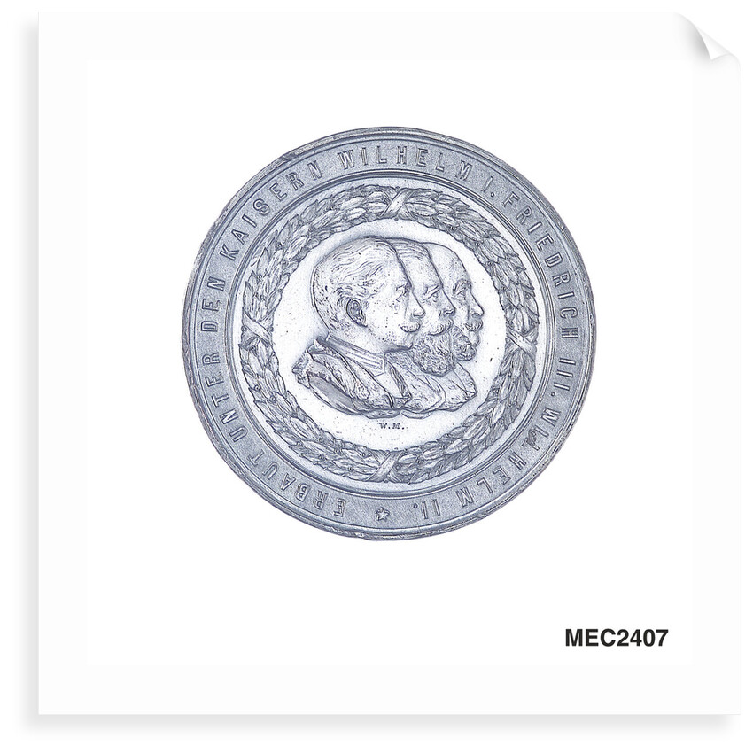 Medal commemorating the opening of the Kiel Canal, 1895 by W. Mayer