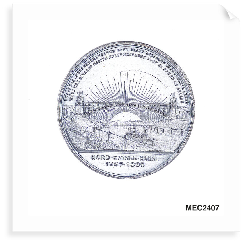 Medal commemorating the opening of the Kiel Canal, 1895 by W. Mayer