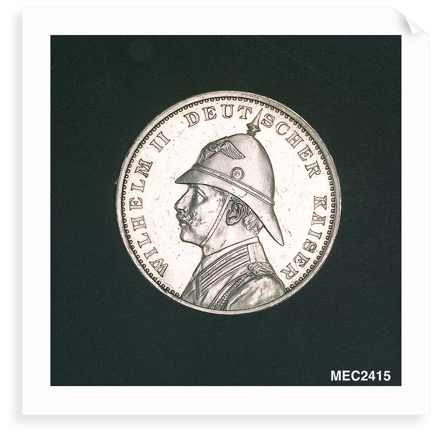 Medal commemorating the HIM yacht 'Hohenzollern' on her eastern cruise; obverse by Lauer Bros.