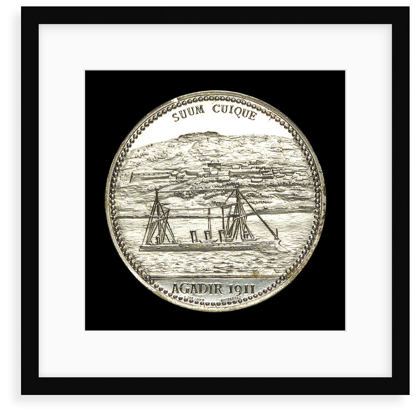 Medal commemorating Agadir and the gunboat 'Panther', 1911; reverse by L.C. Lauer