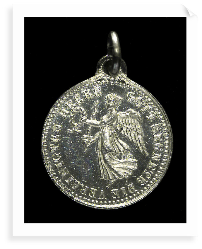 Medal commemorating the destruction of the English armoured cruisers 'Aboukir', 'Hogue' and 'Cressy' by 'U9', 1914; obverse by F. H.