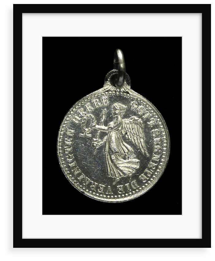 Medal commemorating the destruction of the English armoured cruisers 'Aboukir', 'Hogue' and 'Cressy' by 'U9', 1914; obverse by F. H.