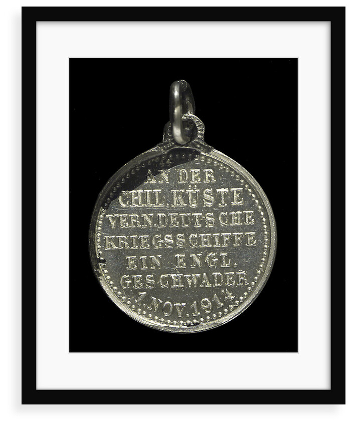 Medal commemorating the destruction of the English armoured cruisers 'Aboukir', 'Hogue' and 'Cressy' by 'U9', 1914; obverse by F. H.