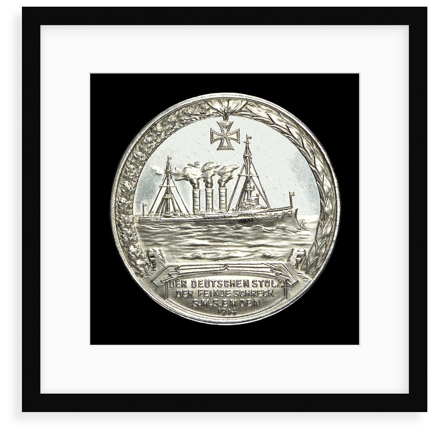 Medal commemorating Captain Karl von Müller (1873-1923) and the cruiser 'Emden' by L.C. Lauer