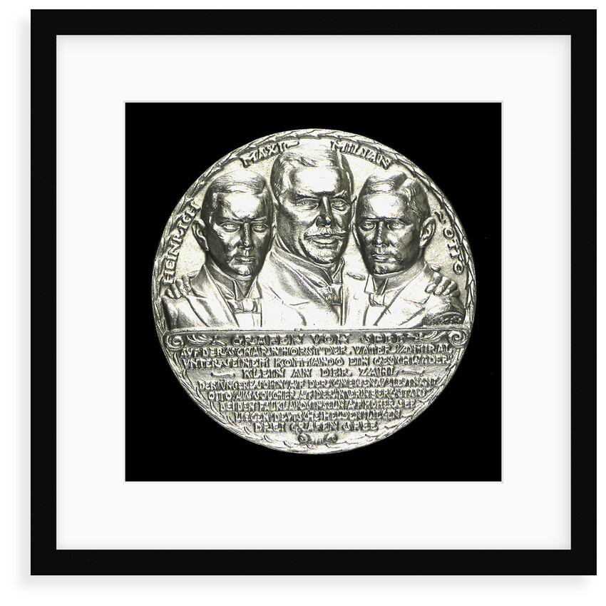 Medal commemorating Count von Spee Count Otto and Count Henry von Spee and the Battle of the Falkland Islands, 1914; obverse by Karl Goetz