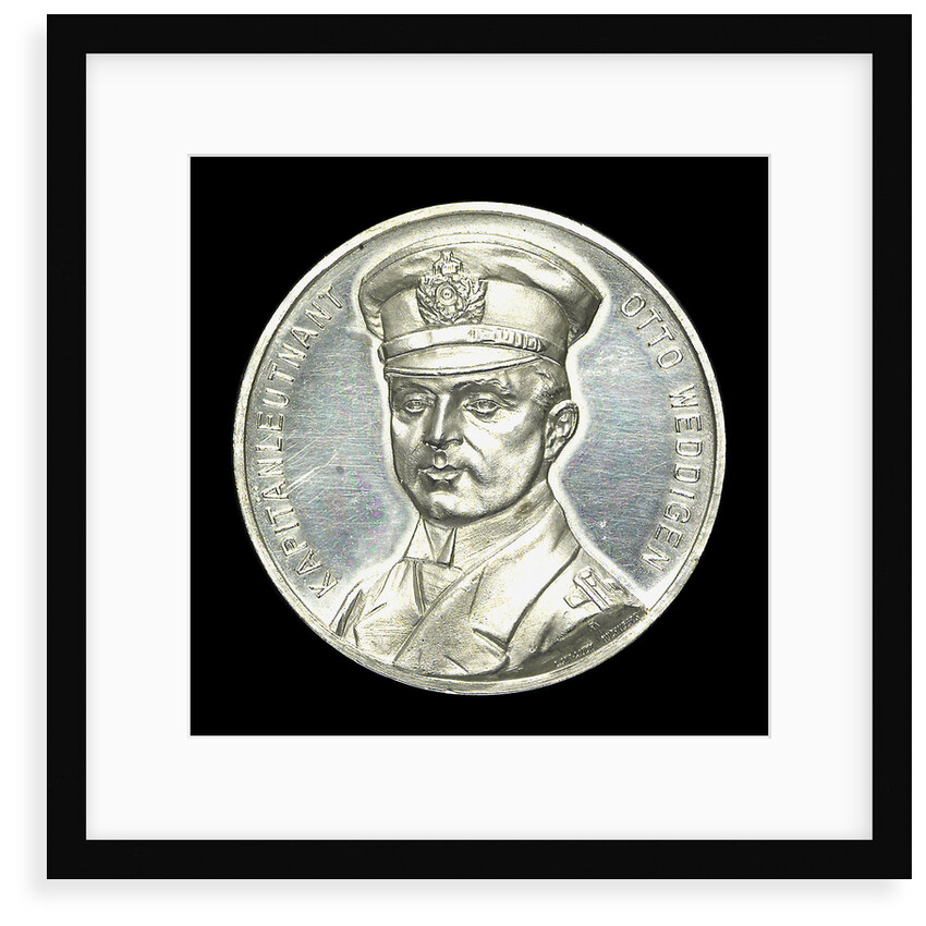 Commemorative medal depicting Captain-Lieutenant Otto von Weddigen (1882-1915) Commander of 'U9' and 'U29'; obverse by L.C. Lauer