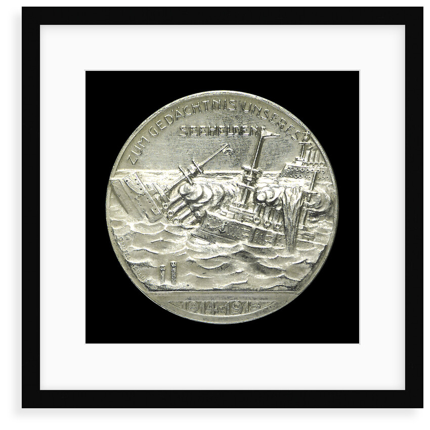 Medal commemorating Captain-Lieutenant Otto von Weddigen (1882-1915) Commander of 'U9' and 'U29'; reverse by F. Eue