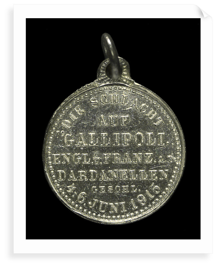 Medal commemorating the defence of the Dardenelles; reverse by H. Ziegler