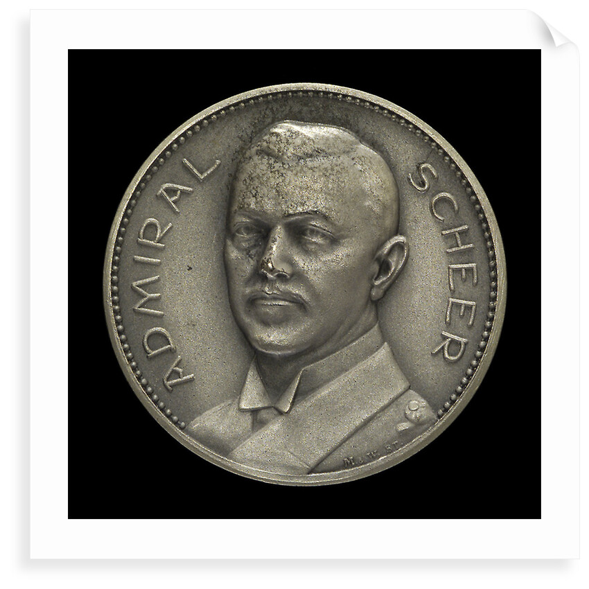 Medal commemorating Admiral Reinhard von Scheer (1863-1928); obverse by M. & W.