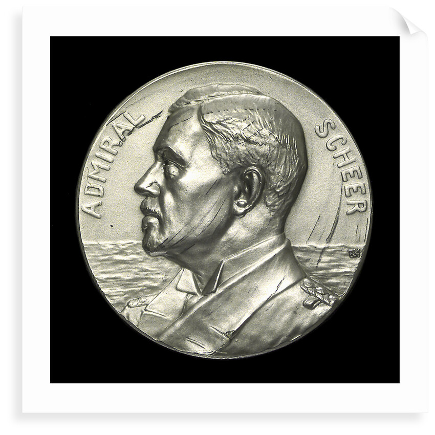 Medal commemorating Admiral Reinhard von Scheer (1863-1928) and the Battle of Jutland, 1916; obverse by B.H. Mayer
