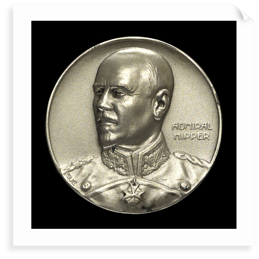 Medal commemorating Admiral Franz von Hipper (1863-1932) and the Battle of Jutland, 1916; obverse by F. Eue
