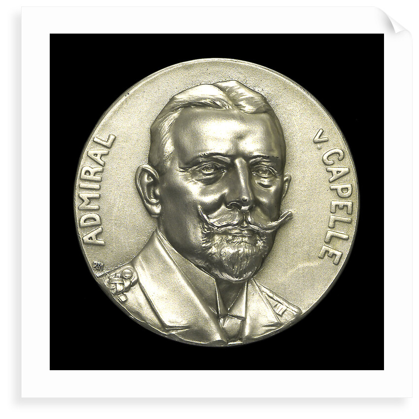 Medal commemorating Admiral Eduard von Capelle (1855-1931) and the Battle of Jutland, 1916; obverse by B.H. Mayer