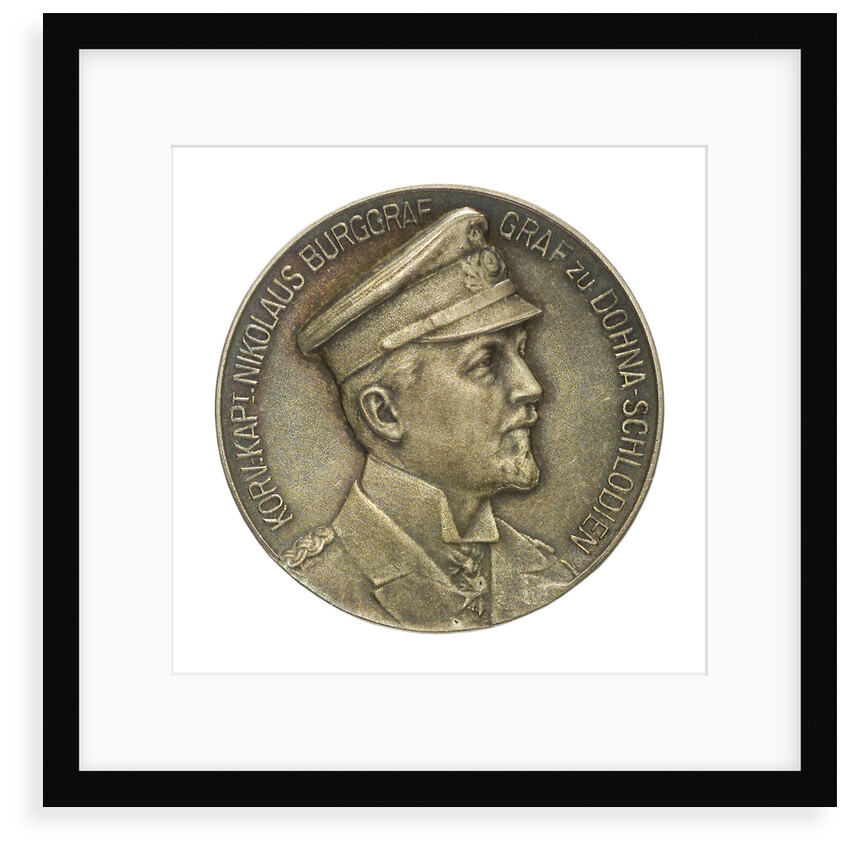 Medal commemorating Corvette Captain Nicolas Burgraf Count Dohna-Schlodien; obverse by D.M. Lauer