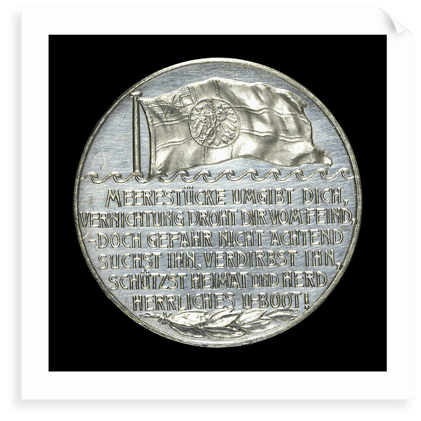 Medal commemorating the glory of the submarine; reverse by Lauer Bros.
