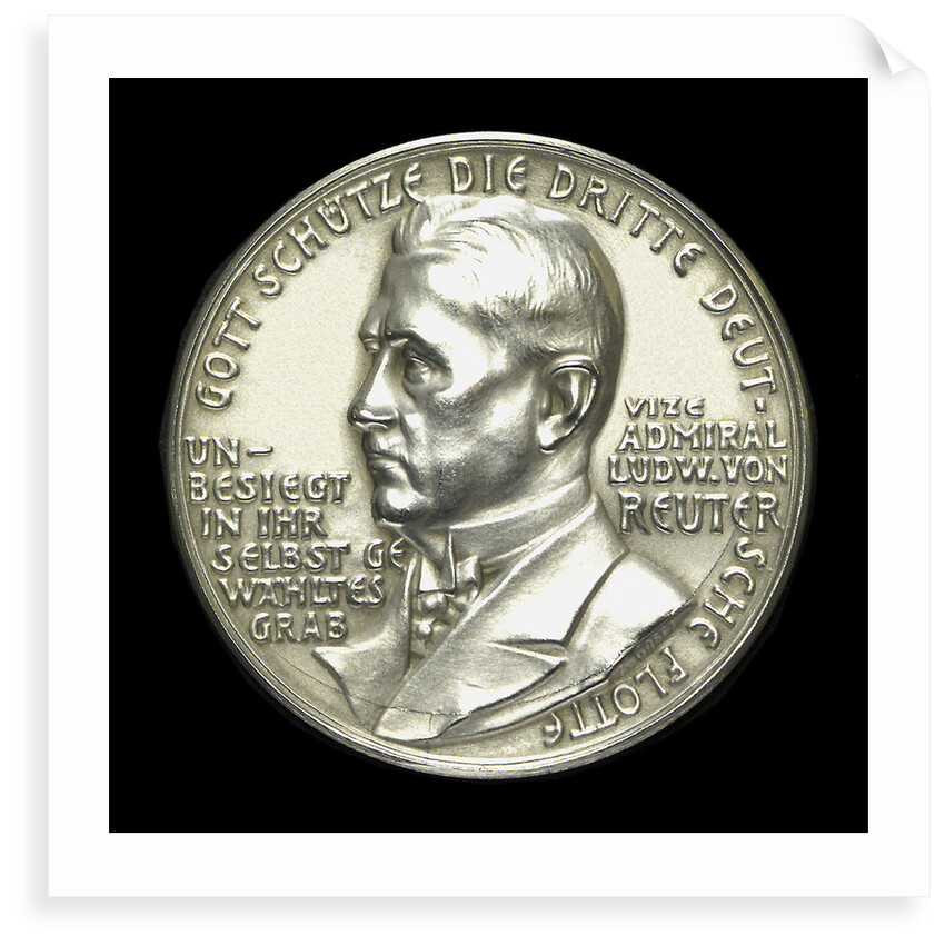 Medal commemorating the scuttling of the German fleet, 1919; obverse by unknown