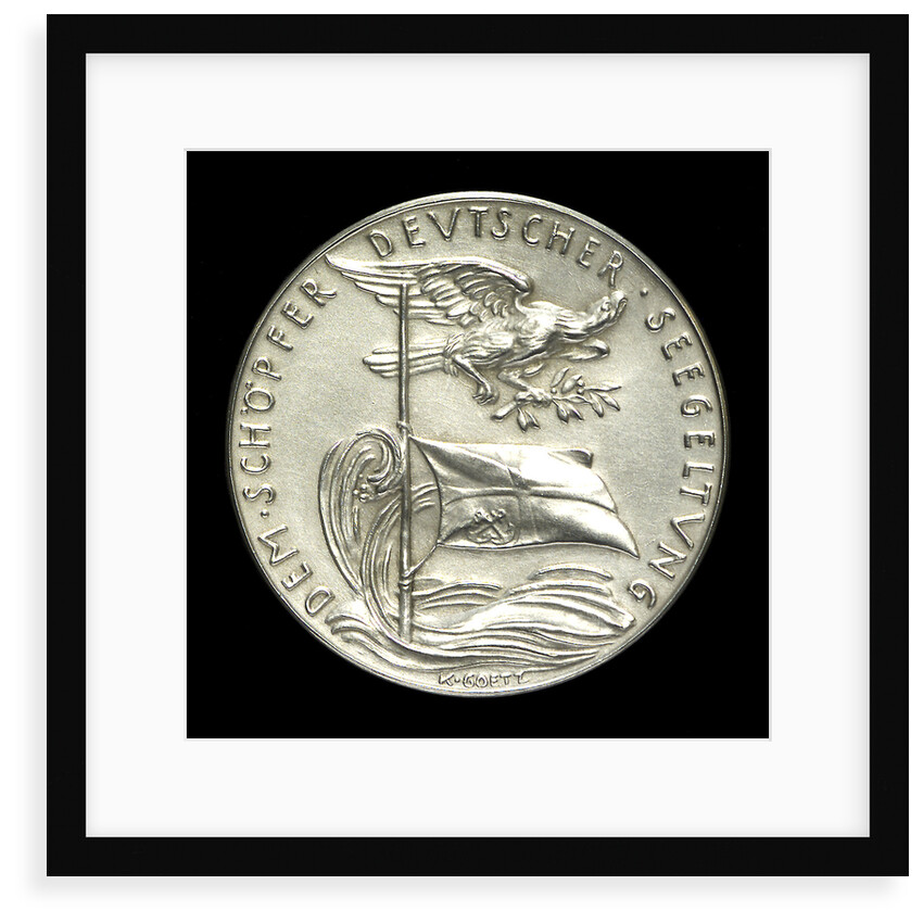 Medal commemorating Grossadmiral Alfred von Tirpitz (1849-1930); reverse by Karl Goetz