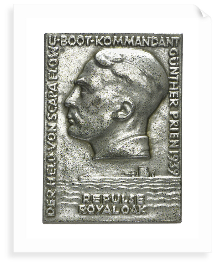 Medal commemorating Captain-Lieutenant Günther Prien (1908-1941) and the sinking of HMS 'Repulse' and 'Royal Oak', 1939 by Unknown