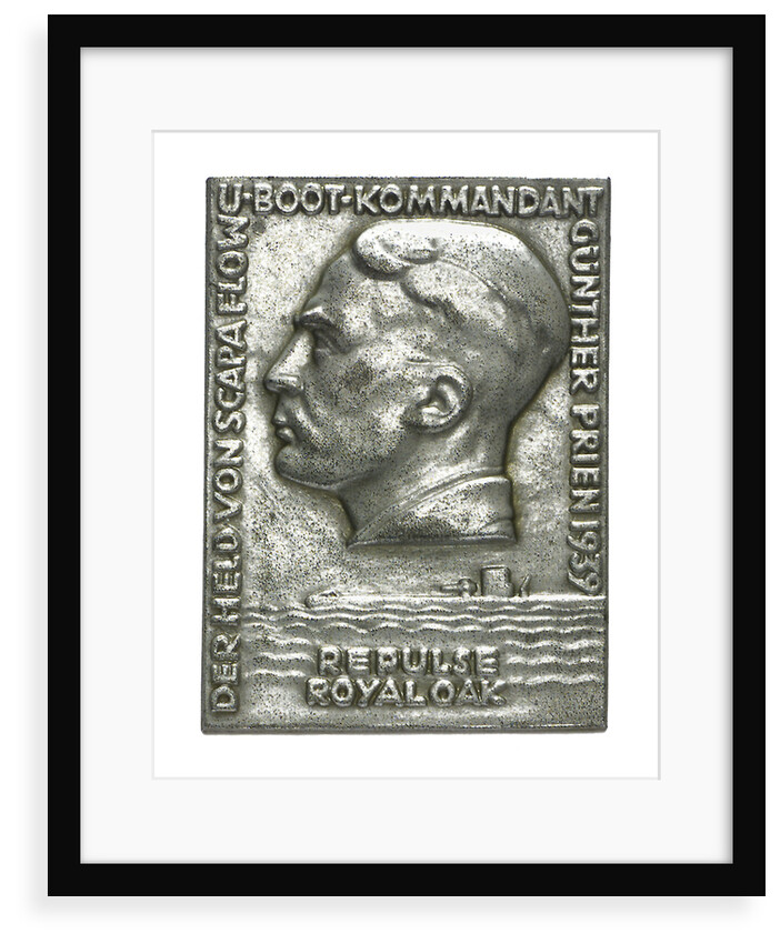 Medal commemorating Captain-Lieutenant Günther Prien (1908-1941) and the sinking of HMS 'Repulse' and 'Royal Oak', 1939 by Unknown