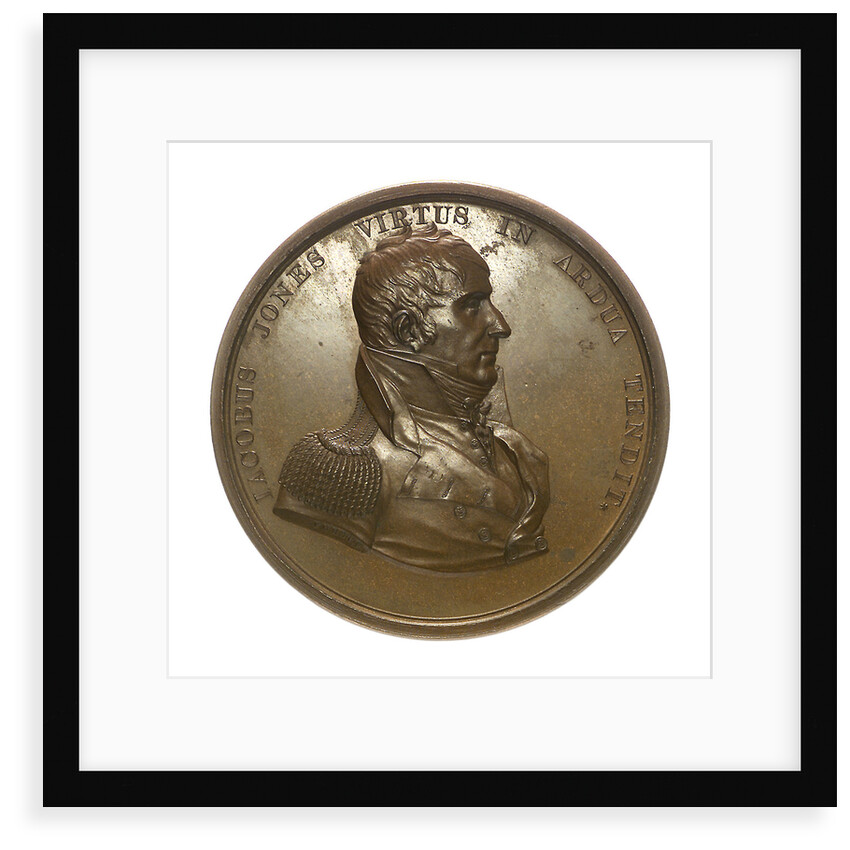Medal commemorating Captain Jacob Jones and the action between USS 'Wasp' and HMS 'Frolic', 1812; obverse by Moritz Furst