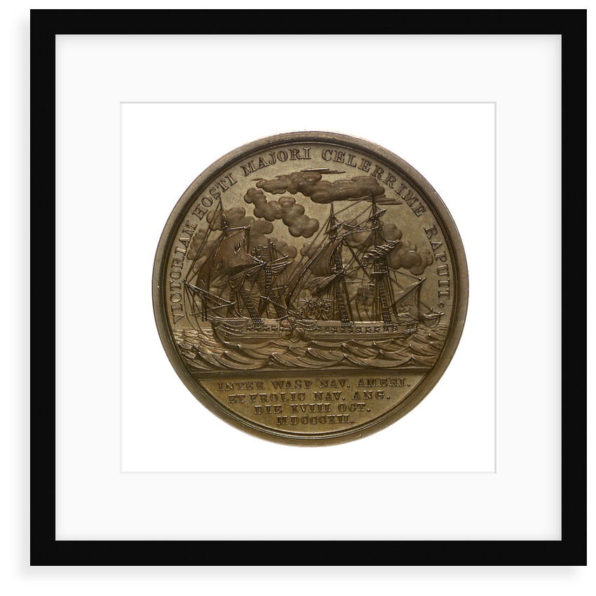 Medal commemorating Captain Jacob Jones and the action between USS 'Wasp' and HMS 'Frolic', 1812; reverse by Moritz Furst