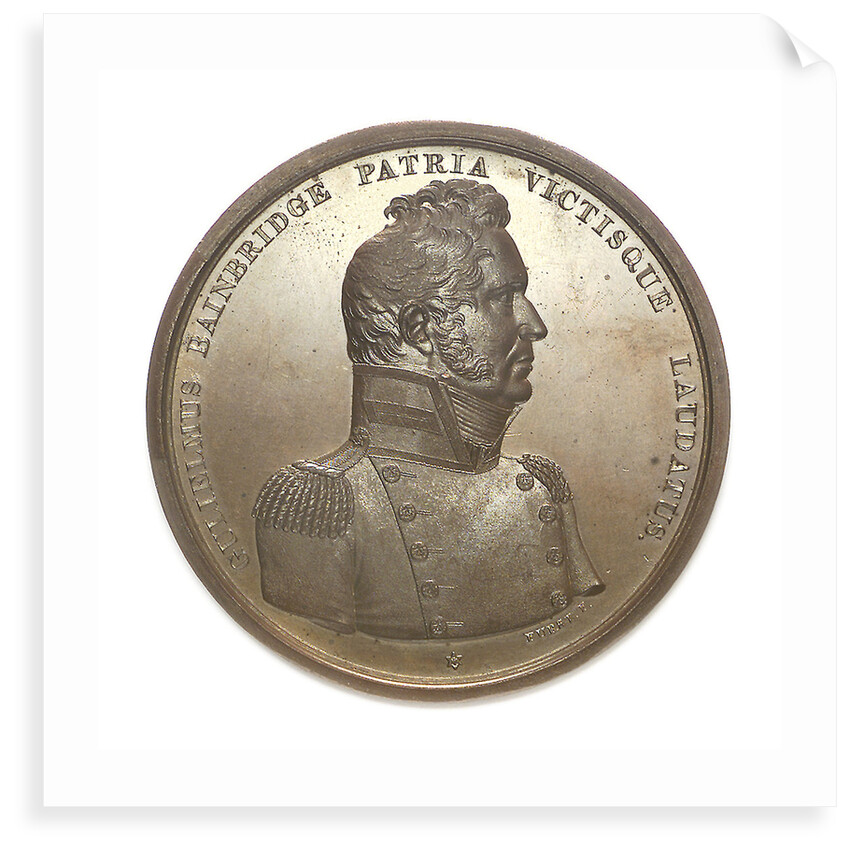 Medal commemorating Commodore William Bainbridge (1774-1833) and the action between USS 'Constitution' and HMS 'Java', 1812; obverse by Moritz Furst