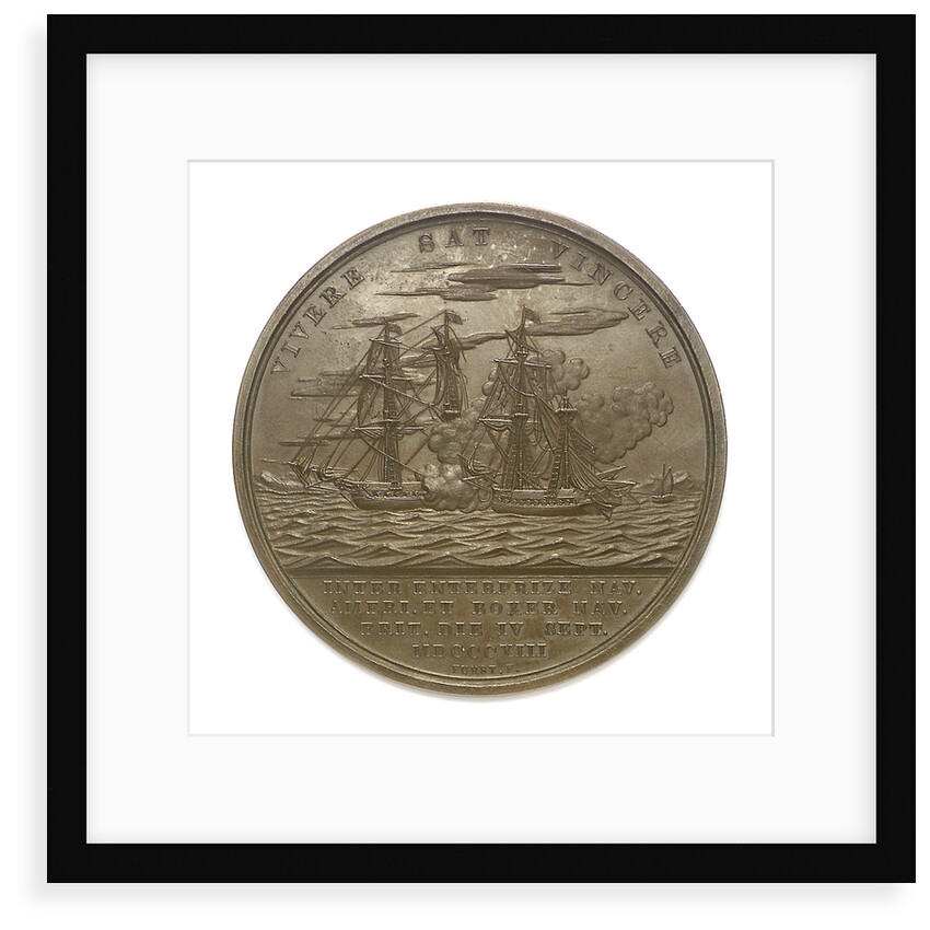 Medal commemorating the action between USS 'Enterprise' and HMS 'Boxer', 1813; reverse by Moritz Furst