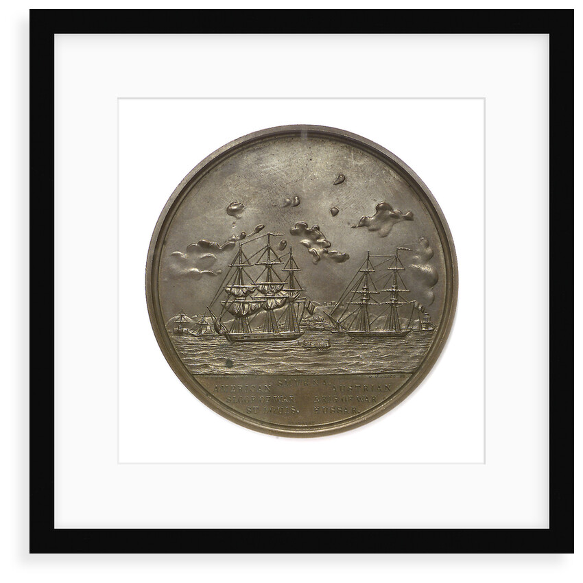 Medal commemorating Commander Nathaniel Ingraham (1802-1891) and the Smyrna incident, 1853; obverse by S. Eastman