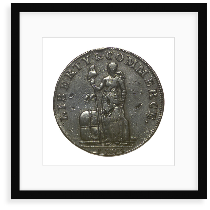 New York cent token; reverse by unknown