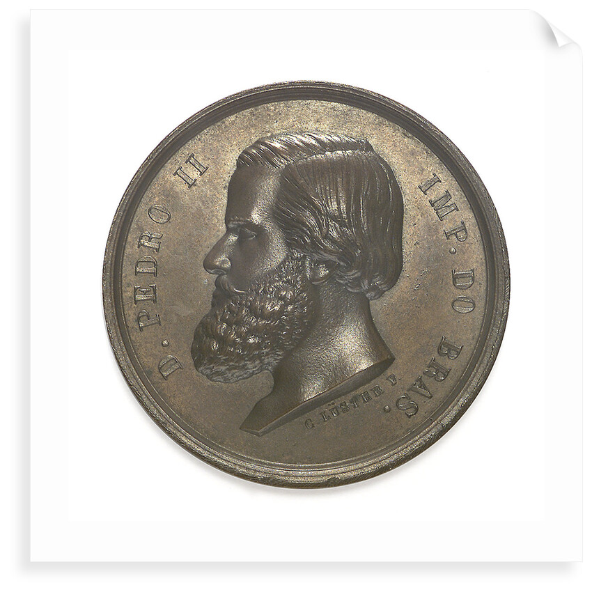 Medal commemorating the opening of the Imperial Dock, Rio de Janeiro, 1861; obverse by C. L