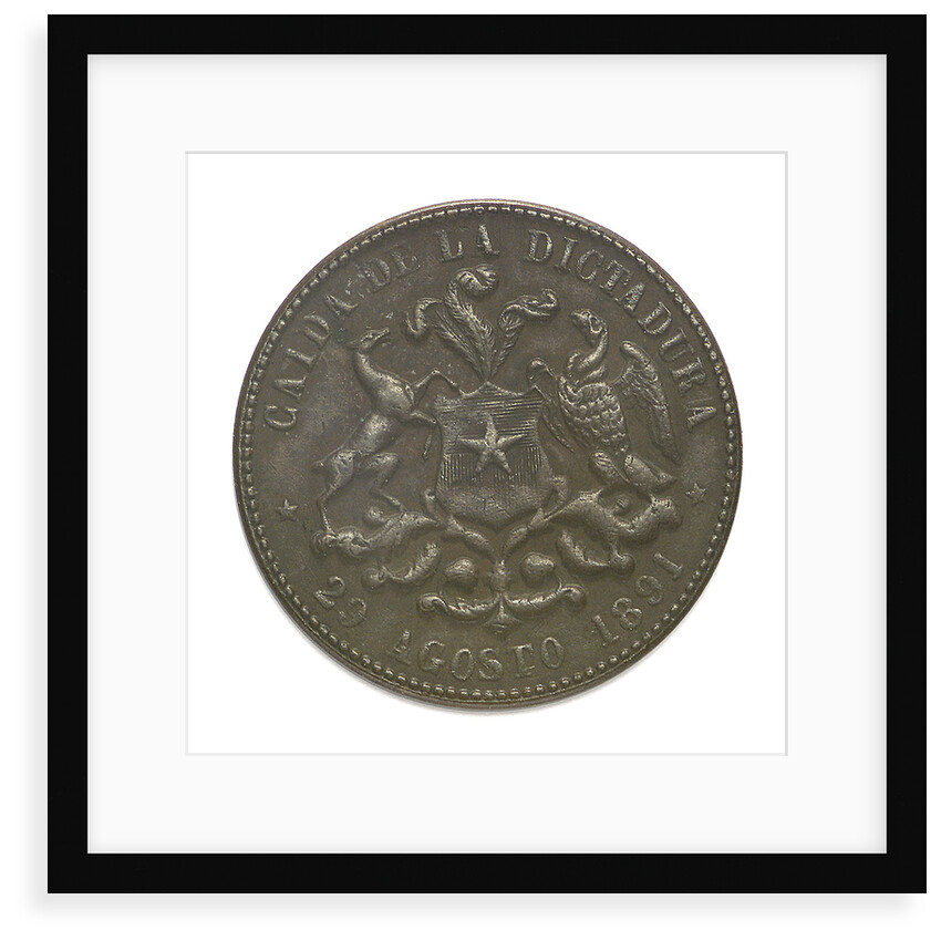 Medal commemorating the fall of the Dictatory, 1891; obverse by unknown