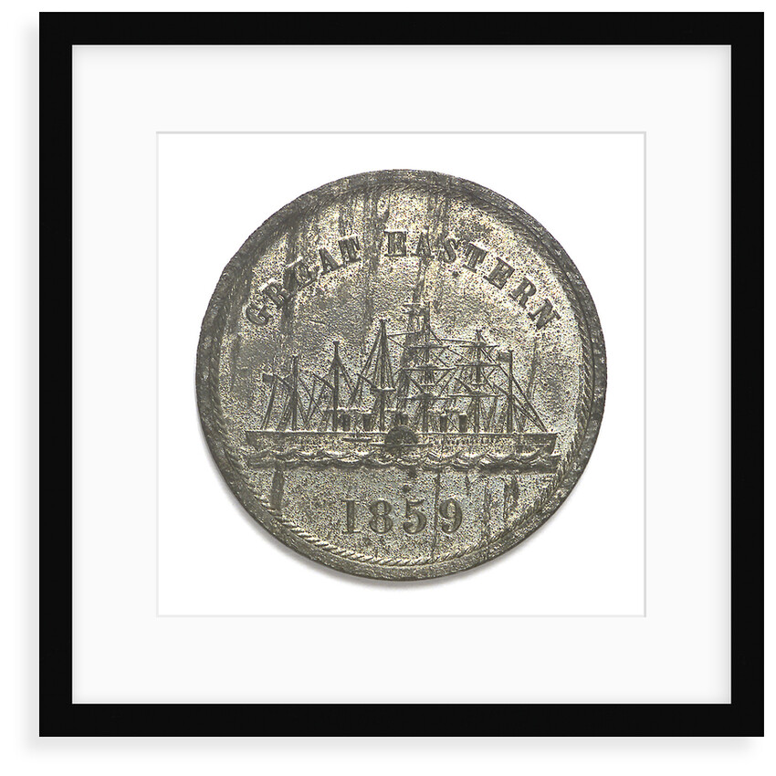 Medal commemorating the SS 'Great Eastern'; obverse by J.H. Merriam