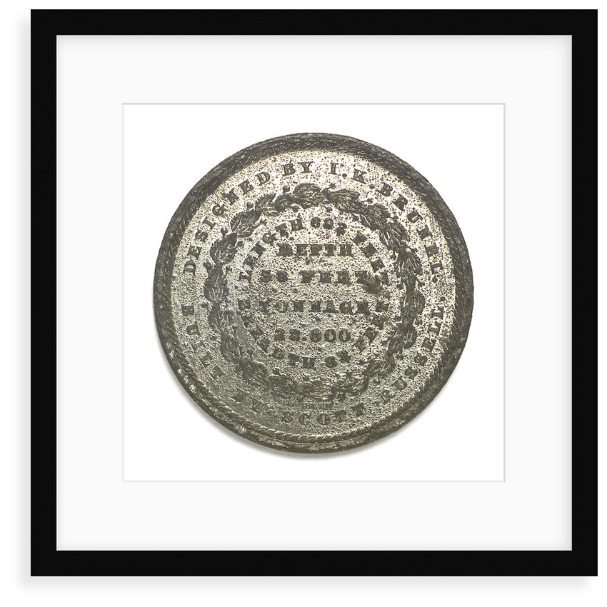 Medal commemorating the SS 'Great Eastern'; reverse by J.H. Merriam