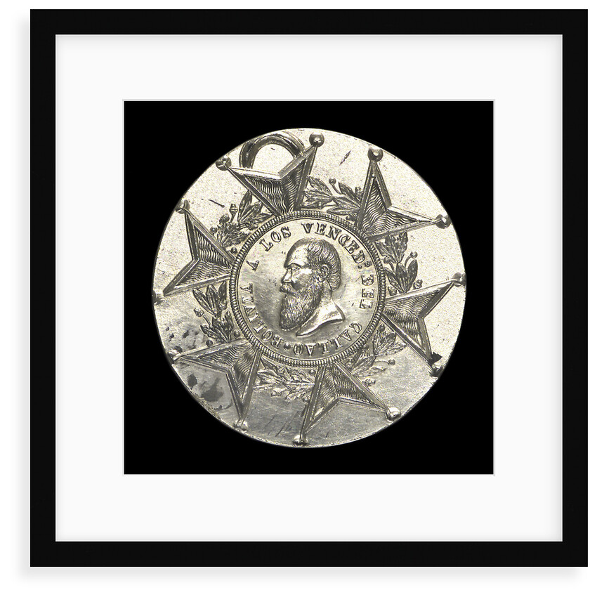 Medal commemorating the defence of Callao, 1866; obverse by unknown