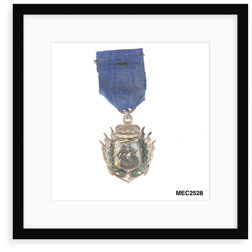 Badge commemorating the action off Iquique, 1879; reverse by unknown