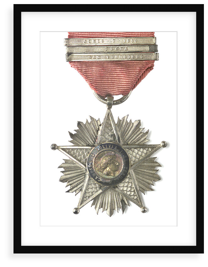 Medal commemorating the Tacna and Arica campaign, 1879-1880; obverse by unknown