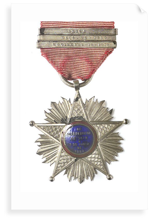 Medal commemorating the Tacna and Arica campaign, 1879-1880; reverse by unknown