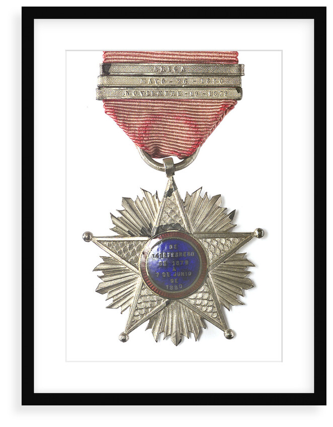 Medal commemorating the Tacna and Arica campaign, 1879-1880; reverse by unknown