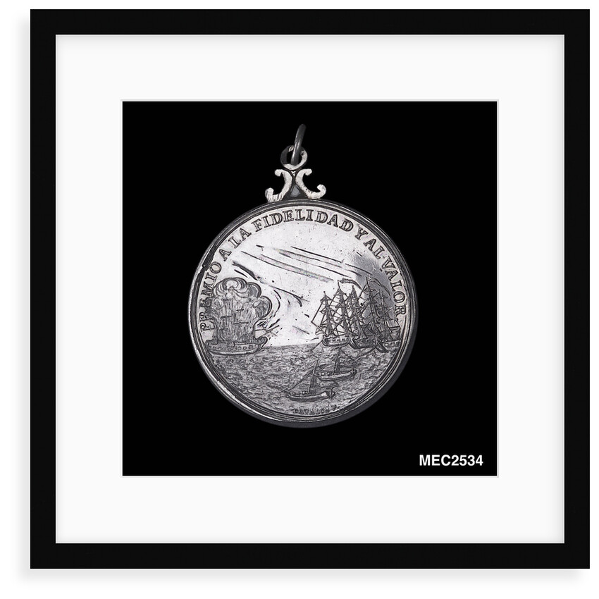 Medal commemorating the defence of Callao, 1819; obverse by A. Davalos