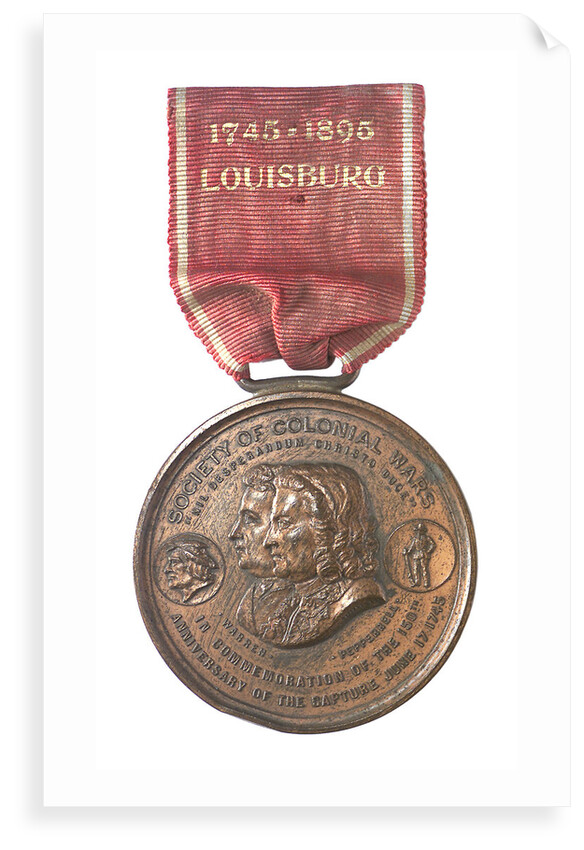 Medal commemorating the 150th anniversary of the capture of Louisbourg, 1895; obverse by Tiffany & Co.