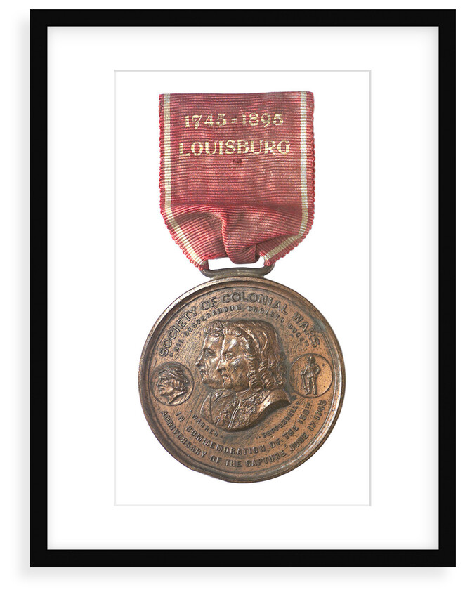 Medal commemorating the 150th anniversary of the capture of Louisbourg, 1895; obverse by Tiffany & Co.