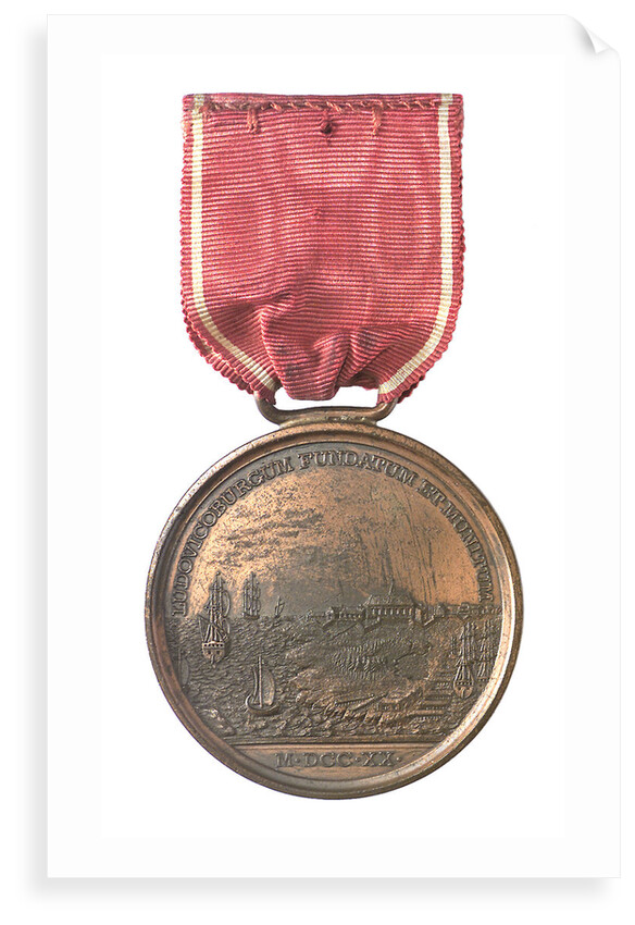 Medal commemorating the 150th anniversary of the capture of Louisbourg, 1895; reverse by Tiffany & Co.