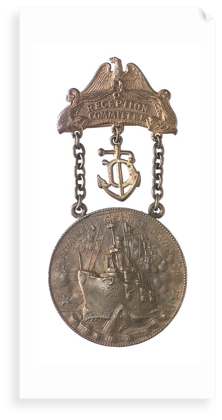 Medal commemorating the Battle of Manila Bay - 2nd anniversary; obverse by unknown