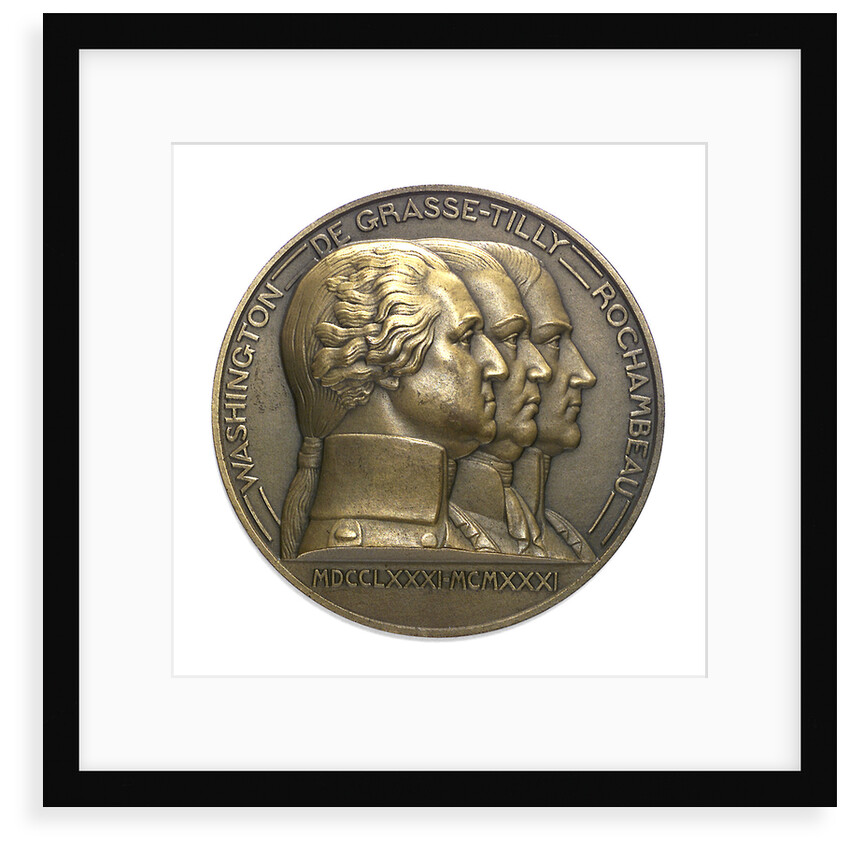 Medal commemorating the 150th anniversary of the capitulation of York Town, 1931; obverse by Pierre Turin